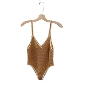 Maiyo x Natalie Off Duty Crochet One Piece Swimsuit Swimwear Influencer